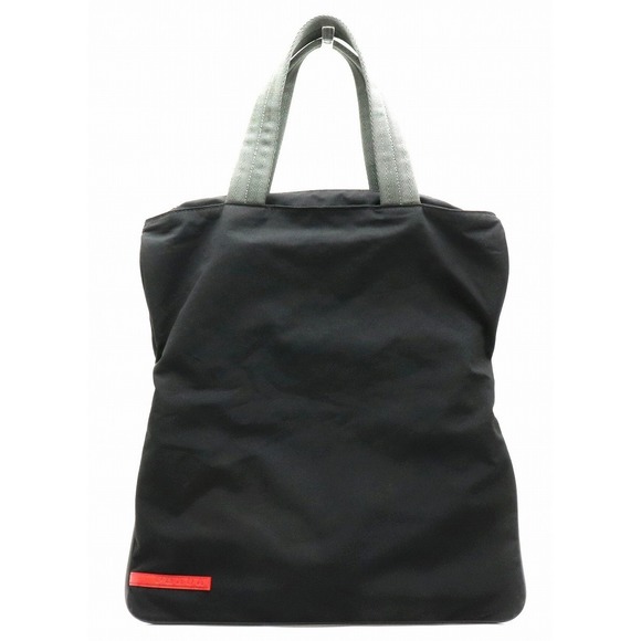 Prada Black Bag Sports Nylon Gray Tote - Picture 2 of 9